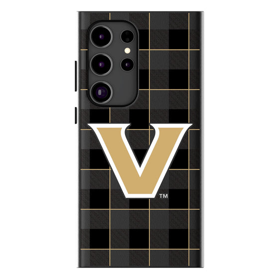 Vanderbilt Commodores Plaid Magnetic Phone Case-1