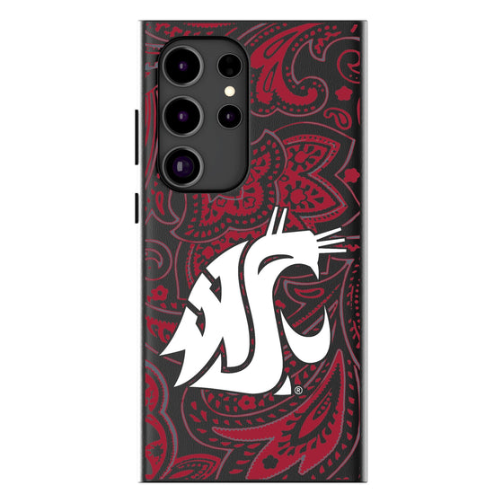 Washington State University Cougars Paisley MagSafe Compatible Phone Case-0