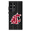 Washington State University Cougars Text Backdrop MagSafe Compatible Phone Case-0