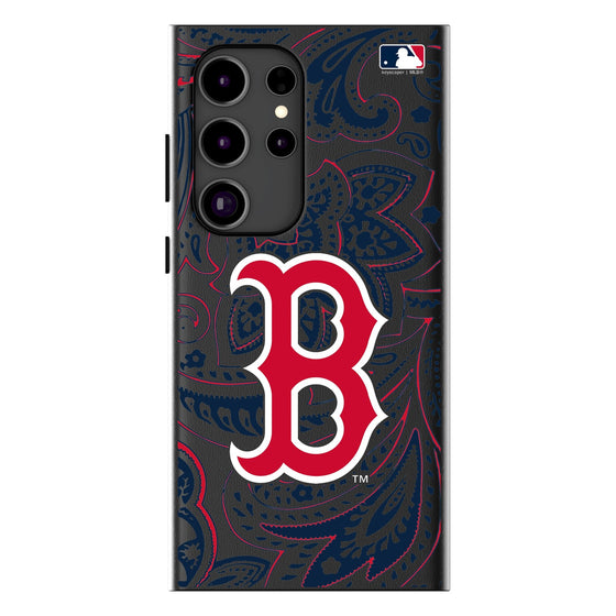 Boston Red Sox Paisley MagSafe Compatible Phone Case-0