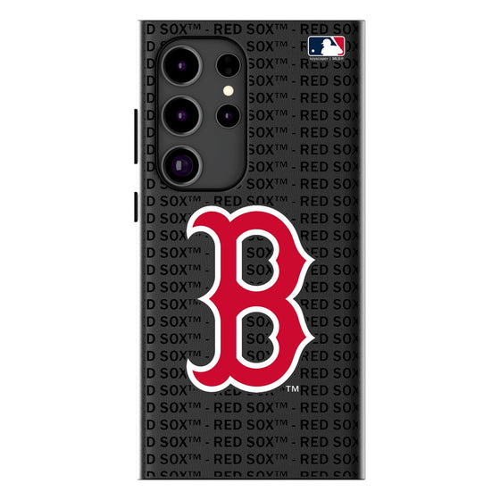 Boston Red Sox Text Backdrop MagSafe Compatible Phone Case-0