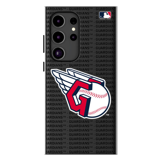 Cleveland Guardians Text Backdrop MagSafe Compatible Phone Case-0