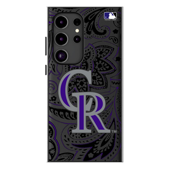 Colorado Rockies Paisley Magnetic Phone Case-1