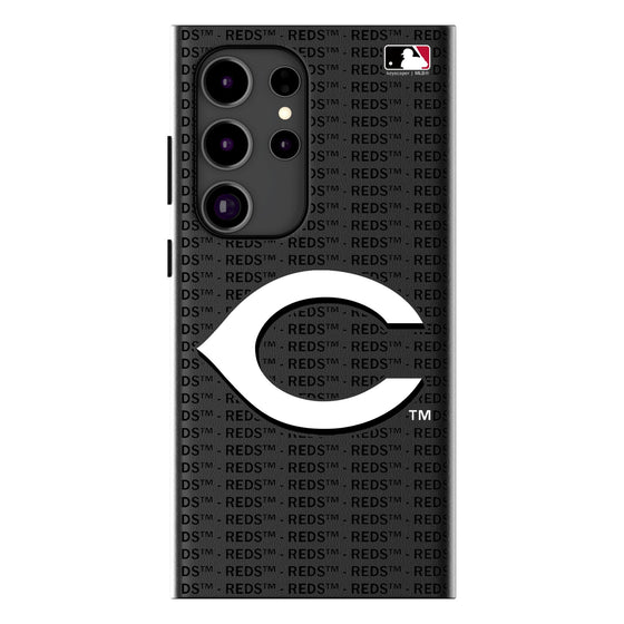 Cincinnati Reds Text Backdrop MagSafe Compatible Phone Case-0