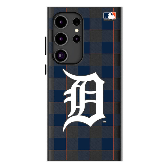 Detroit Tigers Plaid Magnetic Phone Case-1