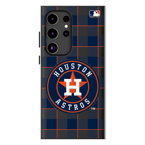 Houston Astros Plaid Magnetic Phone Case-1