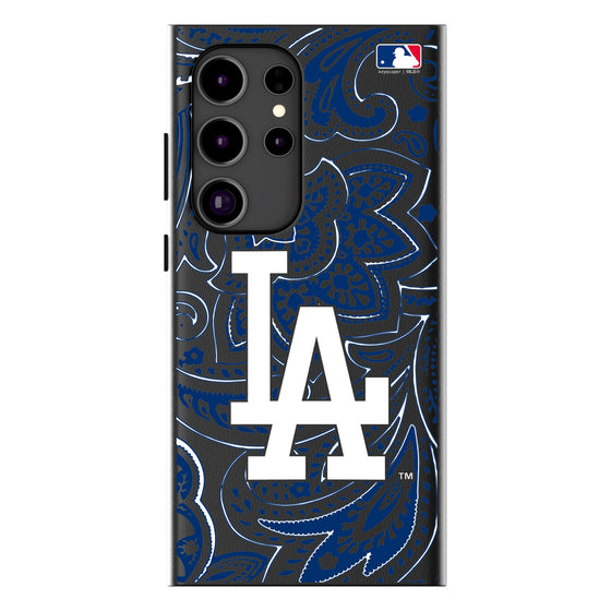 LA Dodgers Paisley MagSafe Compatible Phone Case-0