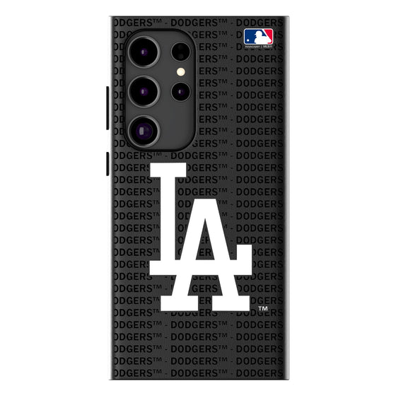 LA Dodgers Text Backdrop MagSafe Compatible Phone Case-0