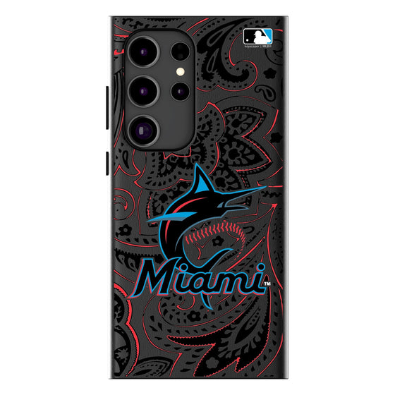 Miami Marlins Paisley MagSafe Compatible Phone Case-0