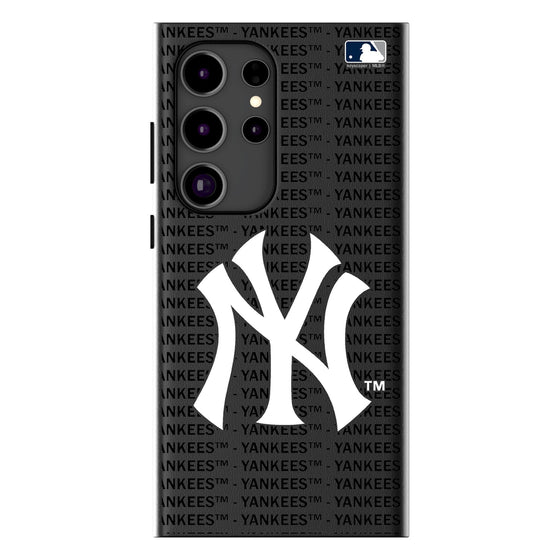 New York Yankees Text Backdrop MagSafe Compatible Phone Case-0