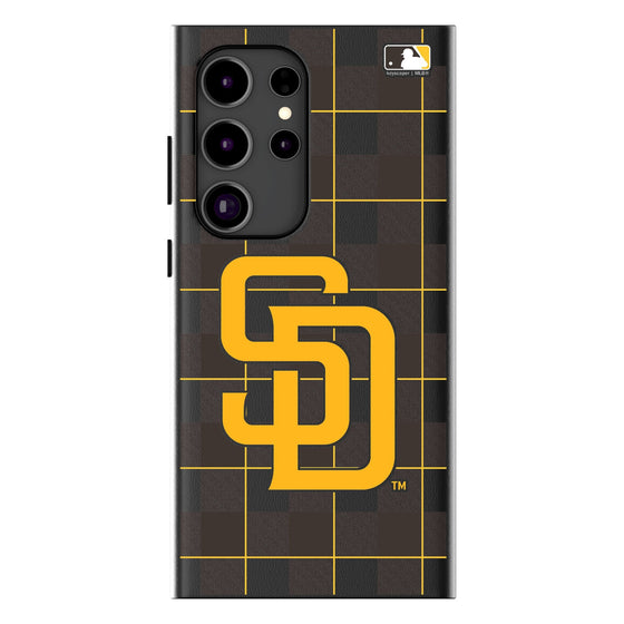 San Diego Padres Plaid Magnetic Phone Case-1