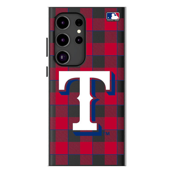 Texas Rangers Plaid MagSafe Compatible Phone Case-0