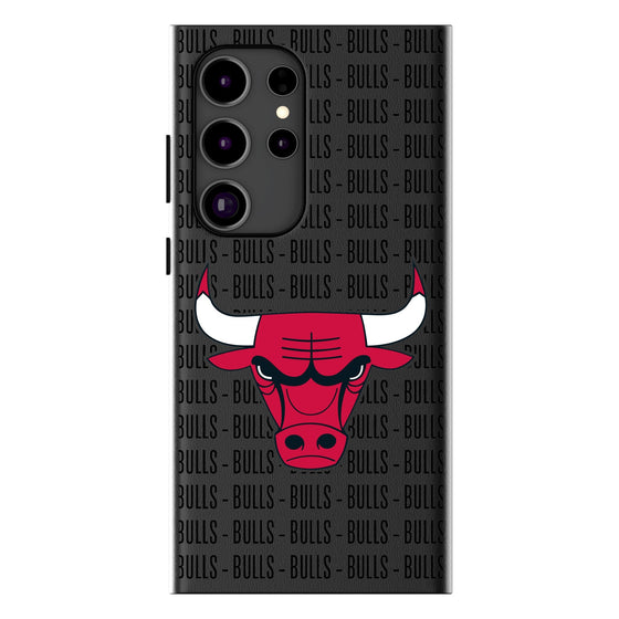 Chicago Bulls Text Backdrop MagSafe Compatible Phone Case-0