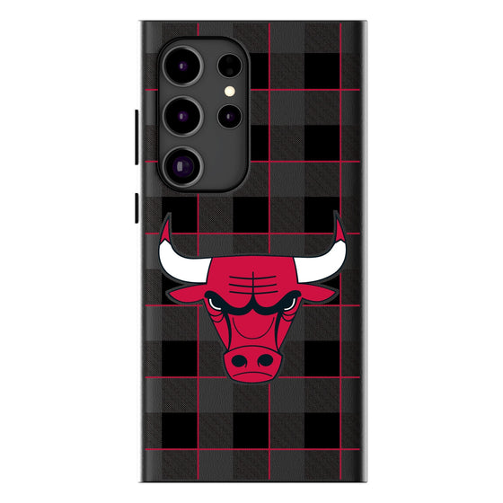 Chicago Bulls Plaid MagSafe Compatible Phone Case-0