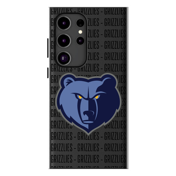 Memphis Grizzlies Text Backdrop MagSafe Compatible Phone Case-0