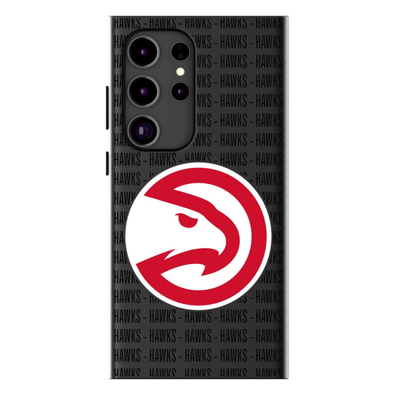 Atlanta Hawks Text Backdrop MagSafe Compatible Phone Case-0