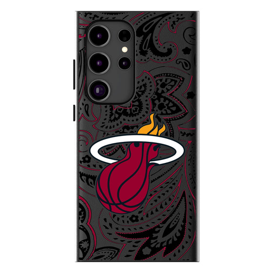 Miami Heat Paisley Magnetic Phone Case-1