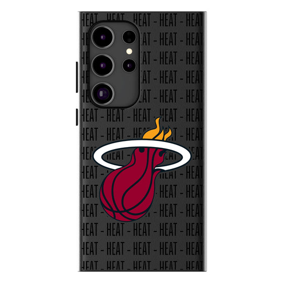 Miami Heat Text Backdrop MagSafe Compatible Phone Case-0