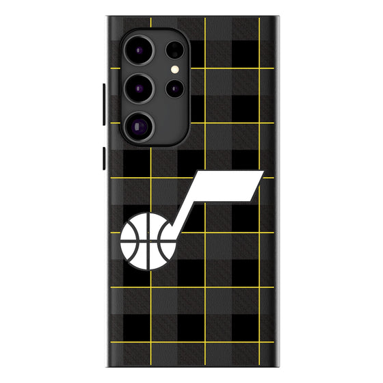 Utah Jazz Plaid Magnetic Phone Case-1