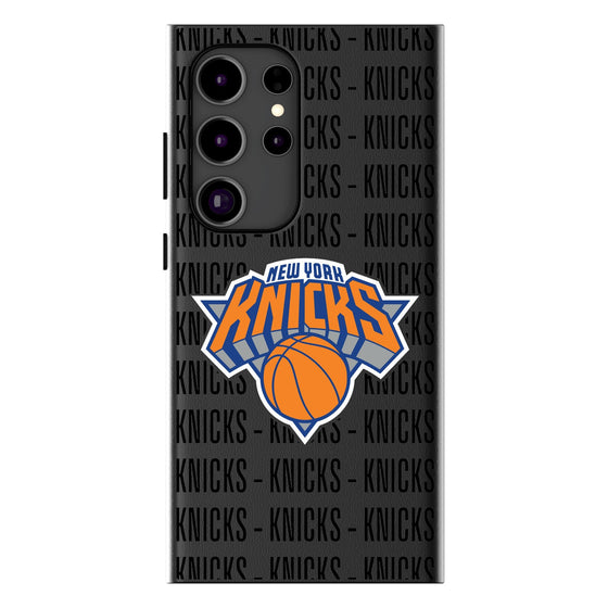 New York Knicks Text Backdrop MagSafe Compatible Phone Case-0