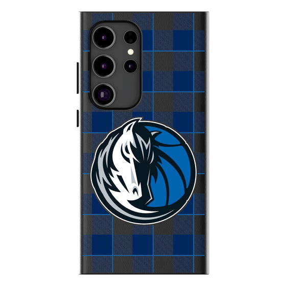 Dallas Mavericks Plaid Magnetic Phone Case-1