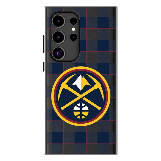 Denver Nuggets Plaid Magnetic Phone Case-1