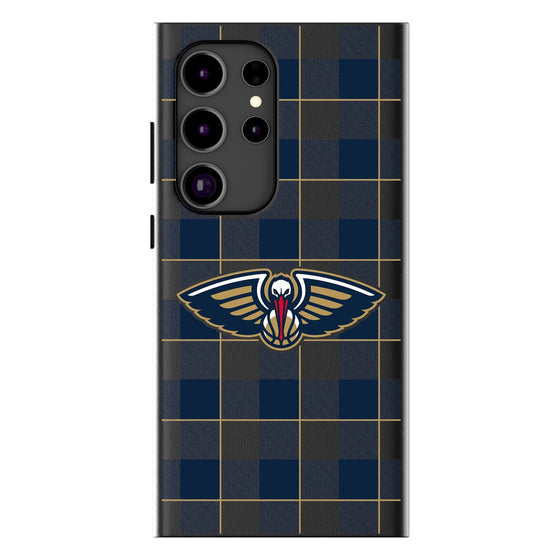 New Orleans Pelicans Plaid MagSafe Compatible Phone Case-0