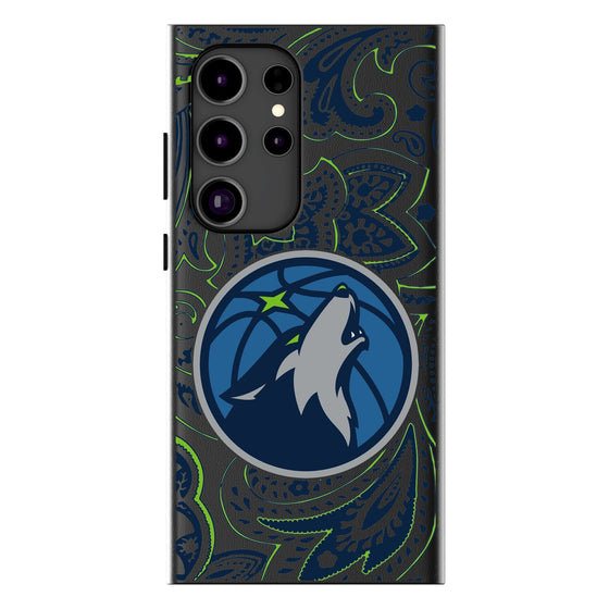 Minnesota Timberwolves Paisley Magnetic Phone Case-1