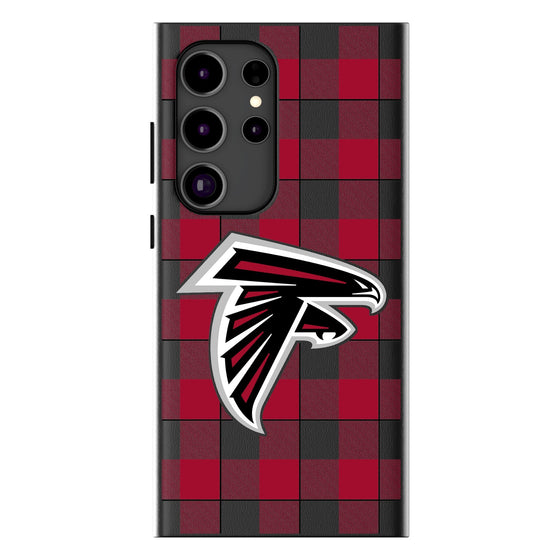 Atlanta Falcons Plaid Magnetic Phone Case-1