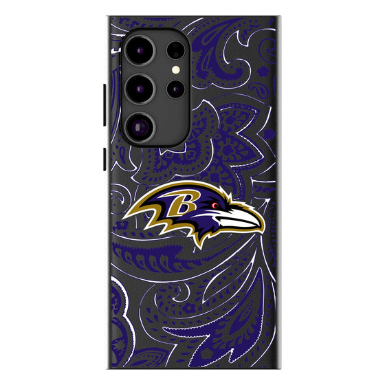 Baltimore Ravens Paisley Magnetic Phone Case-1