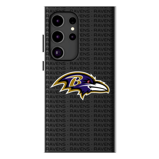 Baltimore Ravens Text Backdrop MagSafe Compatible Phone Case-0