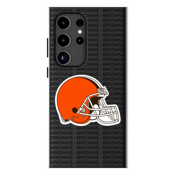 Cleveland Browns Text Backdrop MagSafe Compatible Phone Case-0