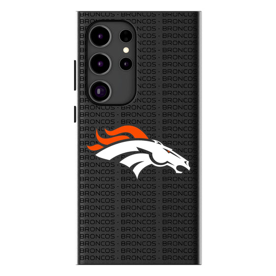 Denver Broncos Text Backdrop MagSafe Compatible Phone Case-0