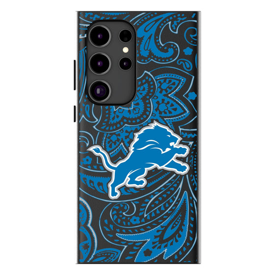 Detroit Lions Paisley Magnetic Phone Case-1