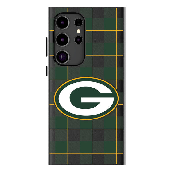 Green Bay Packers Plaid Magnetic Phone Case-1