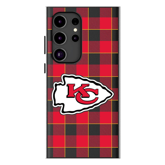 Kansas City Chiefs Plaid MagSafe Compatible Phone Case-0