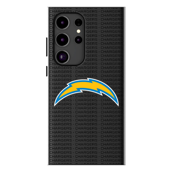 Los Angeles Chargers Text Backdrop MagSafe Compatible Phone Case-0