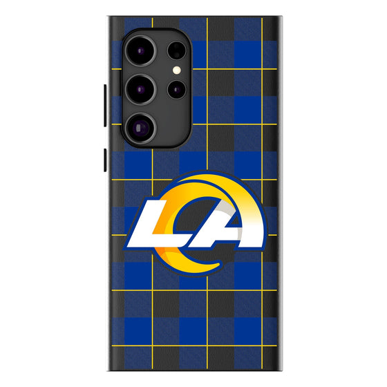 Los Angeles Rams Plaid MagSafe Compatible Phone Case-0