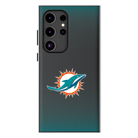 Miami Dolphins Linen MagSafe Compatible Phone Case-0