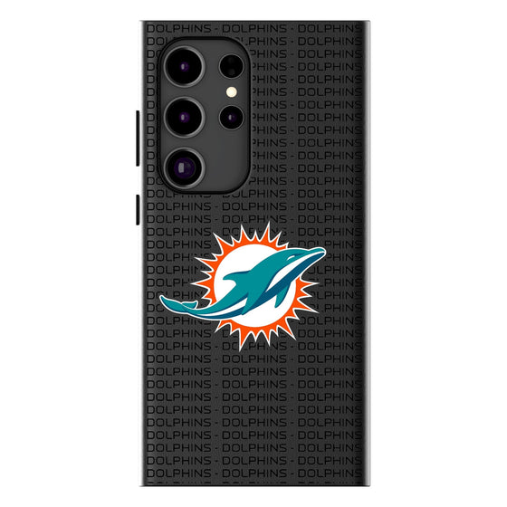 Miami Dolphins Text Backdrop MagSafe Compatible Phone Case-0