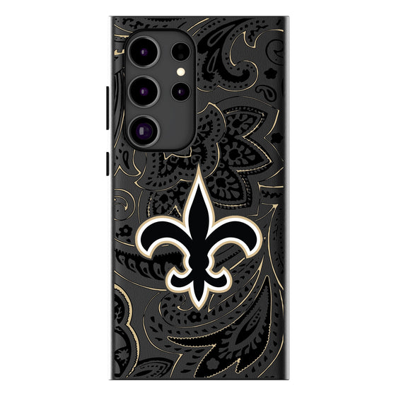 New Orleans Saints Paisley Magnetic Phone Case-1