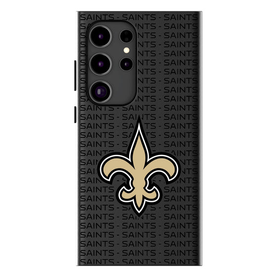 New Orleans Saints Text Backdrop MagSafe Compatible Phone Case-0