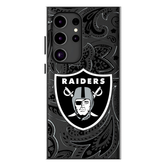 Las Vegas Raiders Paisley MagSafe Compatible Phone Case-0