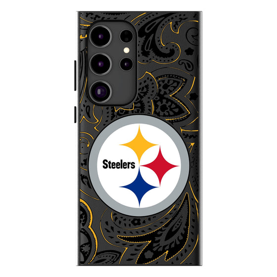 Pittsburgh Steelers Paisley Magnetic Phone Case-1