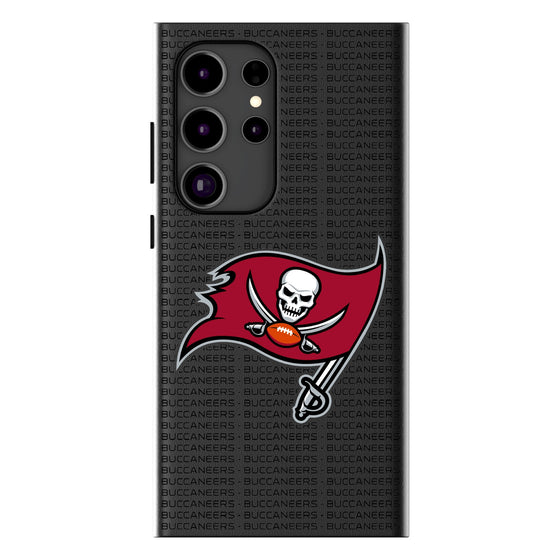 Tampa Bay Buccaneers Text Backdrop MagSafe Compatible Phone Case-0