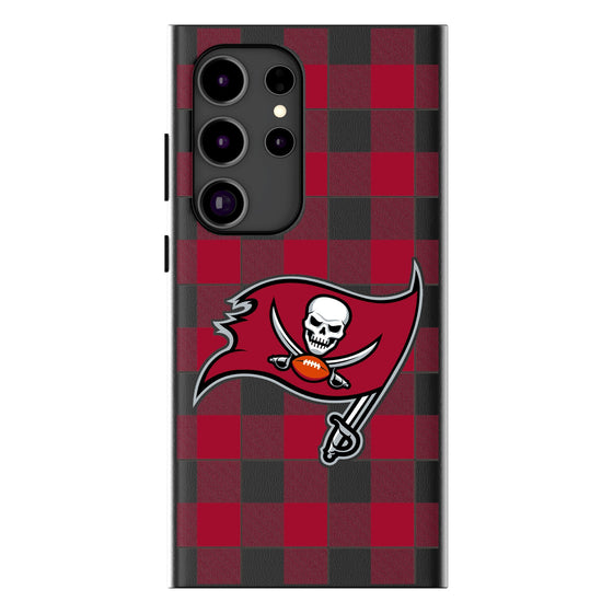 Tampa Bay Buccaneers Plaid Magnetic Phone Case-1