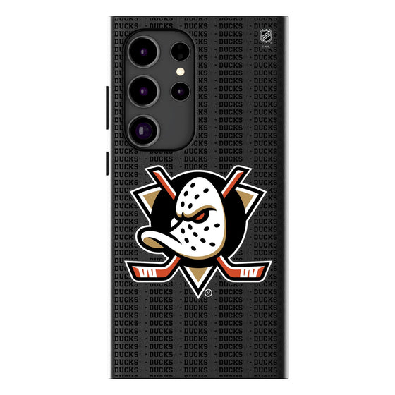 Anaheim Ducks Text Backdrop MagSafe Compatible Phone Case-0