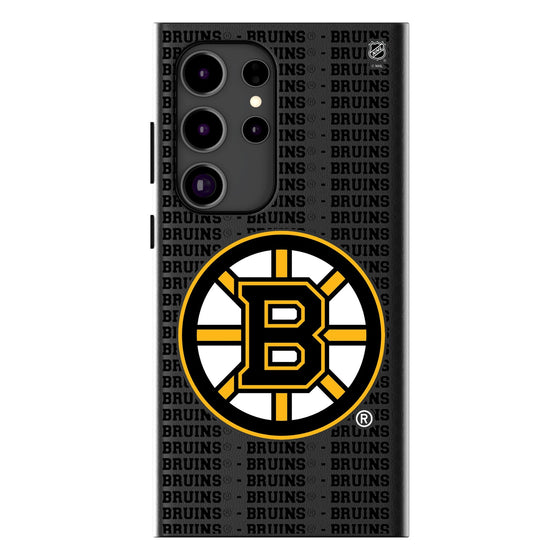 Boston Bruins Text Backdrop MagSafe Compatible Phone Case-0