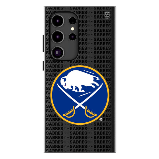 Buffalo Sabres Text Backdrop MagSafe Compatible Phone Case-0