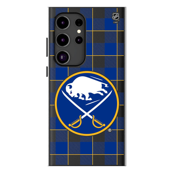 Buffalo Sabres Plaid MagSafe Compatible Phone Case-1